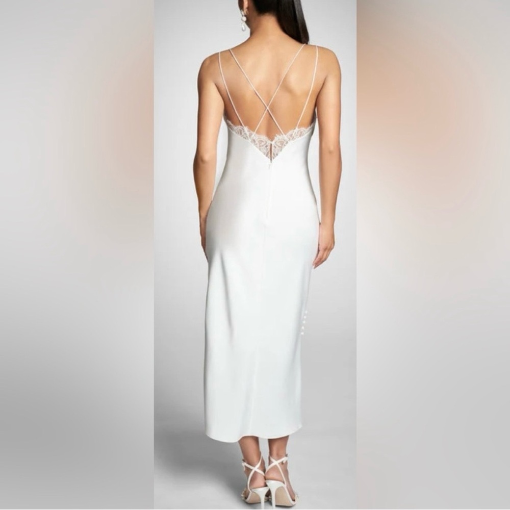 Sachin & Babi Anthropologie Dylan Slip Dress Lace Satin NWT Wedding Bridal - Picture 6 of 11